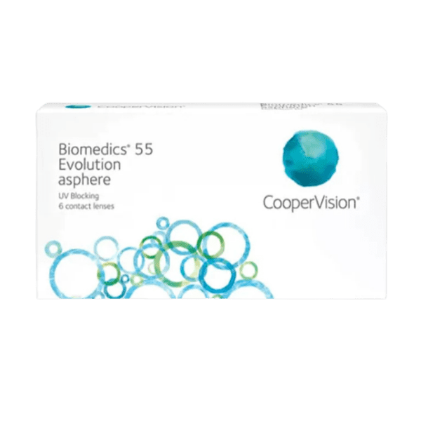 caja de lente de contacto biomedics evolution