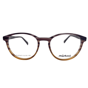 Armazón de receta Mistral modelo Cedral en color violeta y miel traslúcido